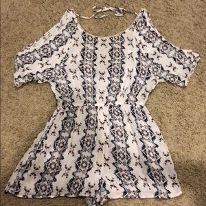 Cold shoulder romper